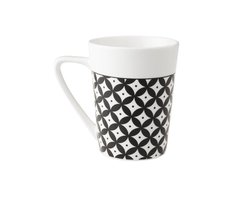 Dutch Rose Zwart/Wit Beker Rondje