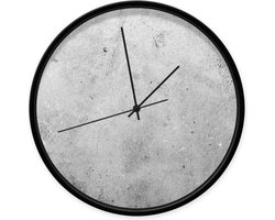 Dutch Sprinkles Klok Beton 002 - zwarte rand