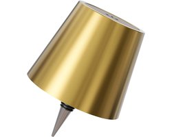 Dutch Standard Flessenlamp - Oplaadbaar - Tafellamp - Dimbaar - Aluminium - Waterdicht - Goud