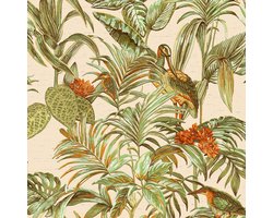 DUTCH WALLCOVERINGS Behang Bird-of-Paradise groen