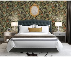 DUTCH WALLCOVERINGS Behang Bird-of-Paradise zwart
