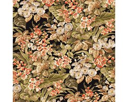 DUTCH-WALLCOVERINGS-Behang-Floral-zwart