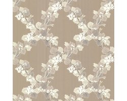 Dutch Wallcoverings Behang lijmdruk tak/bloem -goud/bruin