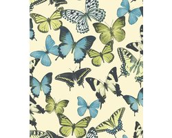 Dutch Wallcoverings Botanical Vliesbehang Vlinders BA2602