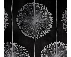 Dutch Wallcoverings Papierbehang bloem - zwart/zilver