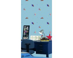Dutch Wallcoverings Papierbehang - Kinderbehang - Disney - Pooh - Blauw
