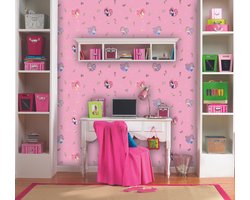 Dutch Wallcoverings Papierbehang - Kinderbehang - Disney - Princess - Roze