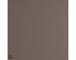 Dutch Wallcoverings Schuimvinylbehang uni - bruin