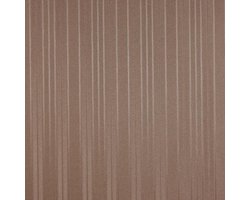 Dutch Wallcoverings - Vlakvinyl streep bruin