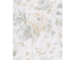 Dutch Wallcoverings | Vliesbehang | Bloem Oker/Beige | SN3004
