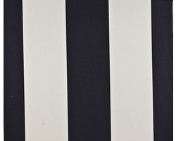 Dutch Wallcoverings Vliesbehang blokstreep - blauw/wit