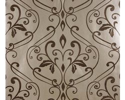 Dutch Wallcoverings Vliesbehang damast - goud/bruin