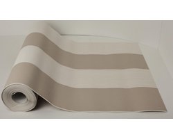 Dutch Wallcoverings Vliesbehang design streep - creme/beige