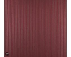 Dutch Wallcoverings Vliesbehang fijn streepje - rood
