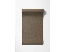 Dutch Wallcoverings - Vliesbehang - Linen & Textures - uni bruin - VT10025