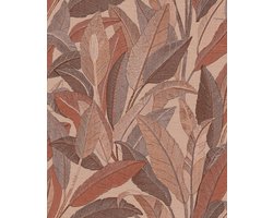 Dutch Wallcoverings - Vliesbehang - Renaissance - Leaves Rust Bruin/Rood - RE521055