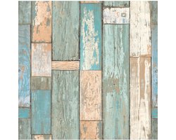 Dutch Wallcoverings vliesbehang sloophout - blauw