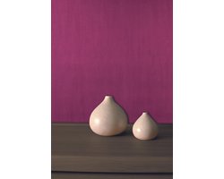 Dutch Wallcoverings Vliesbehang uni - fuchsia