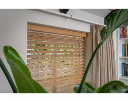 Dutchblinds® Bamboe Jaloezieën - 50mm - Naturel - 95 x 175 cm - Breedtematen van 40 t/m 300 cm