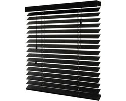 Dutchblinds® Bamboe Jaloezieën - 50mm - Zwart - 75 x 250 cm - Breedtematen van 40 t/m 300 cm