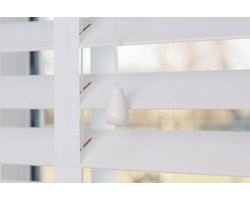 Dutchblinds® Houten Jaloezieën - 50mm - Wit - 80 x 175 cm - Breedtematen van 40 t/m 300 cm