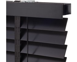 Dutchblinds® Houten Jaloezieën - 50mm - Zwart - 240 x 175 cm - Breedtematen van 40 t/m 300 cm