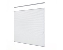 Dutchblinds - Plisségordijnen - lichtdoorlatend - Wit - 200 x 175 cm - Raamdecoratie op maat
