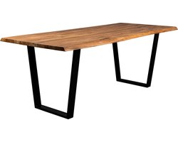 Dutchbone Aka Eettafel 200x90 cm Hout - Bruin