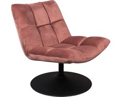 Dutchbone Bar Fauteuil Velours Roze