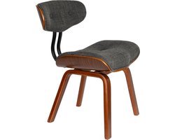 Dutchbone Blackwood Eetkamerstoel Walnootkleur/ Grijs