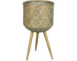Dutchbone Botanique Bloempot M - Goud}