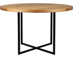Dutchbone Class Eettafel Rond 120 cm Eikenhout - Bruin