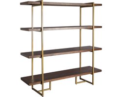 Dutchbone Class Wandkast/ Wandplanken Acaciahout Donkerbruin