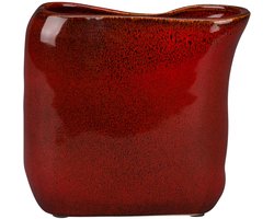 Dutchbone Edna Vaas 18 cm Rood