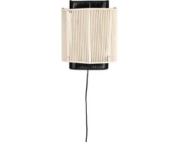 Dutchbone Elon Wandlamp Beige/ Zwart