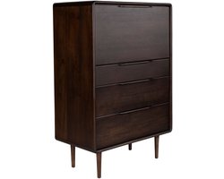 Dutchbone Elroy Ladekast Laag 120 cm Walnootkleur Bruin