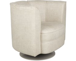 Dutchbone Flower Fauteuil/ Draaistoel Beige