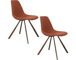 Dutchbone Franky Stoel Boucle Terra - Set van 2
