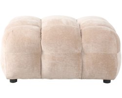 Dutchbone Hackman Hocker Velours Beige