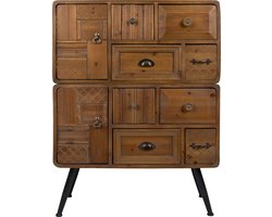 Dutchbone Iron Ladekast/ Opbergkast Hout Bruin