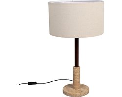 Dutchbone Jackon Tafellamp Travertin - Beige