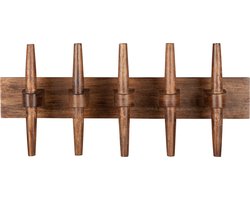 Dutchbone Jakub Kapstok/ Wandkapstok Walnoot Hout Bruin