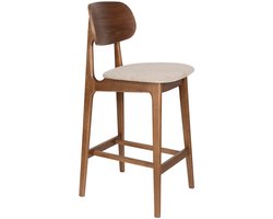 Dutchbone Marais Barkrukken 68,5 cm Walnoot kleur - Set van 2