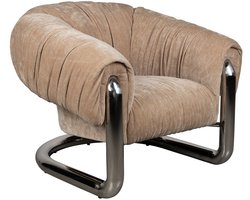 Dutchbone Marly Fauteuil Bruin/Chroom