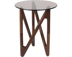Dutchbone Naia Bijzettafel Rond 40 cm Hout Bruin
