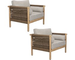 Dutchbone Oasis Outdoor Lounge Stoel - Set van 2