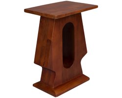 Dutchbone Pilaster Bijzettafel Rechthoek Mangohout Bruin