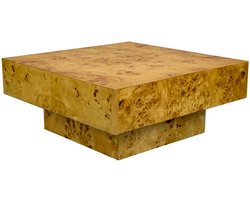 Dutchbone Quinn Salontafel Walnoot fineer - Bruin