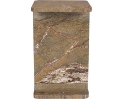 Dutchbone Satpura Bijzettafel Vierkant 31x31 cm Marmer Bruin