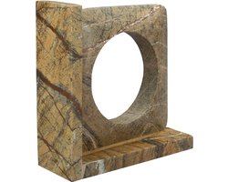 Dutchbone Satpura Boekensteun Marmer Bruin - Set van 2